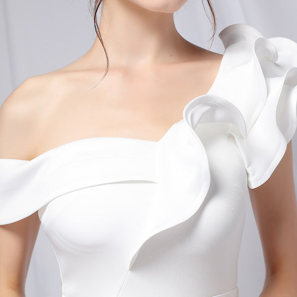 One-Shoulder Sequin Mermaid Evening Dress (6 Colors Available)