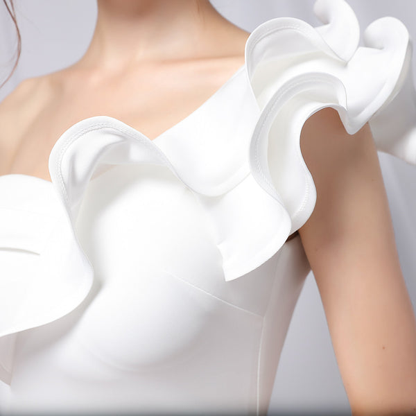 One-Shoulder Sequin Mermaid Evening Dress (6 Colors Available)