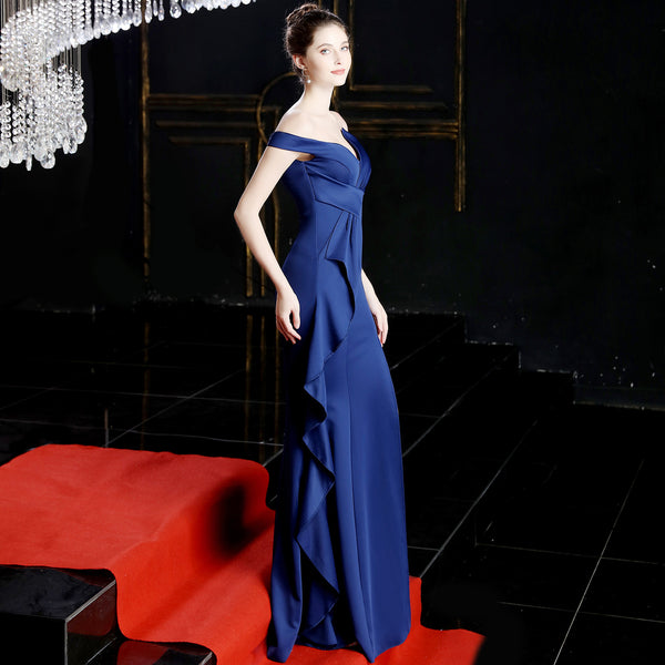 Elegant Off-the-Shoulder Mermaid Evening Gown