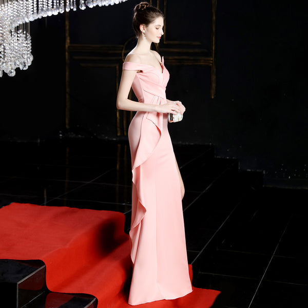 Elegant Off-the-Shoulder Mermaid Evening Gown
