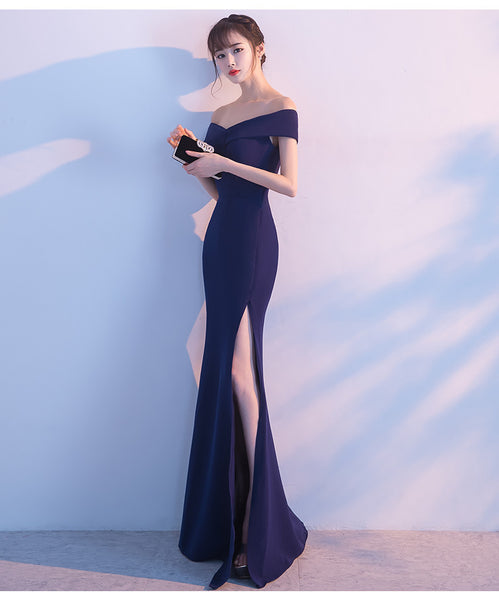 Elegant Off-the-Shoulder Mermaid Evening Gown