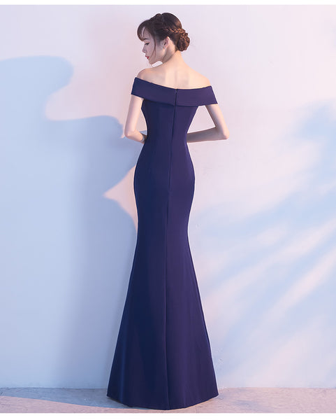 Elegant Off-the-Shoulder Mermaid Evening Gown