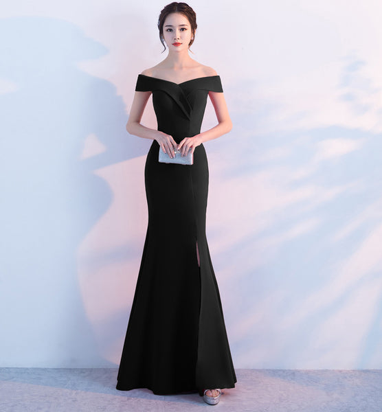 Elegant Off-the-Shoulder Mermaid Evening Gown