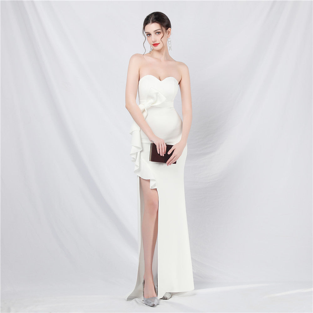 2026 Off-the-Shoulder Long Evening Gown for Weddings & Banquets