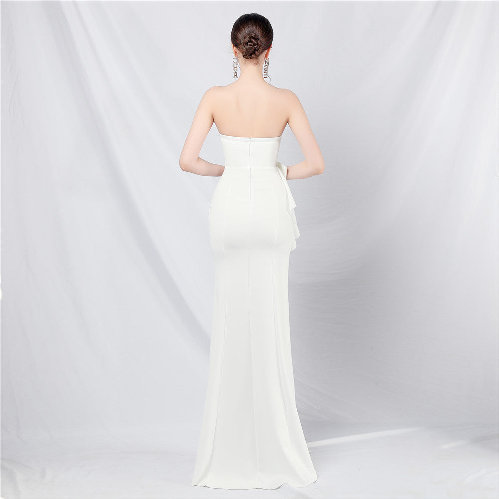 2026 Off-the-Shoulder Long Evening Gown for Weddings & Banquets