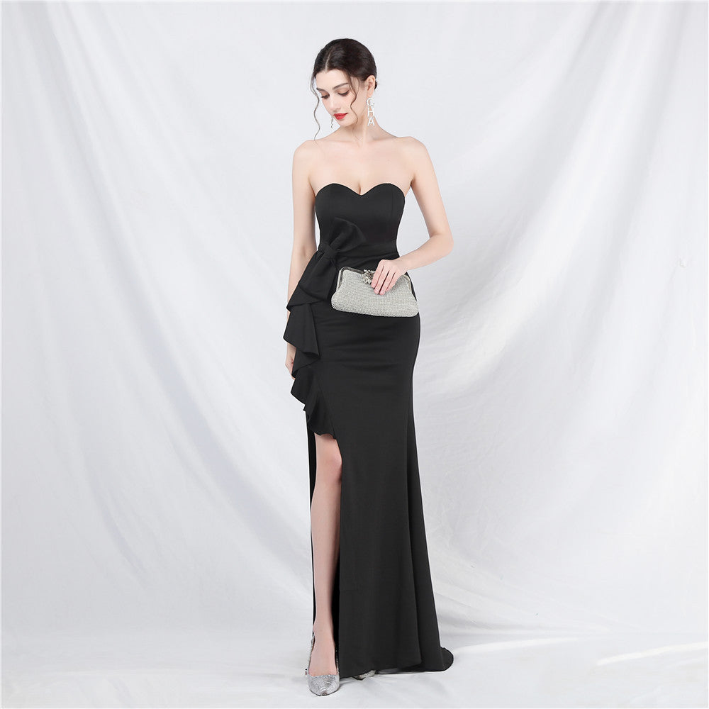 2026 Off-the-Shoulder Long Evening Gown for Weddings & Banquets