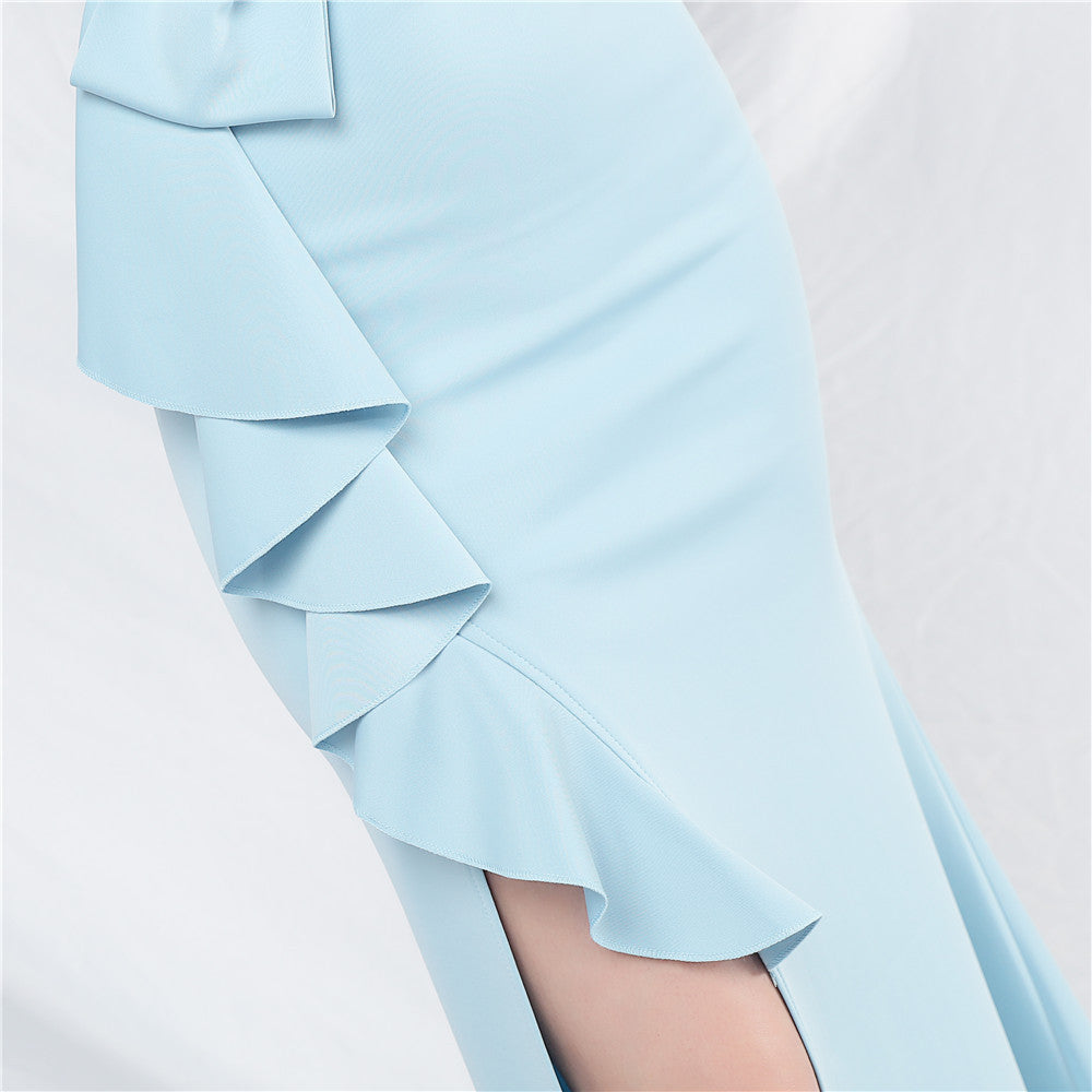 2026 Off-the-Shoulder Long Evening Gown for Weddings & Banquets