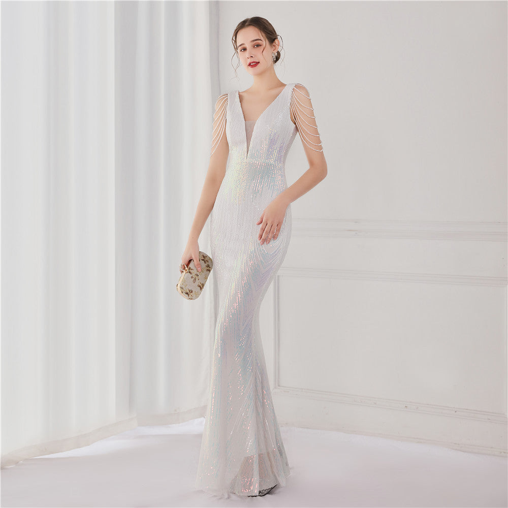 2021 Sequin Mermaid Evening Gown for Galas & Events
