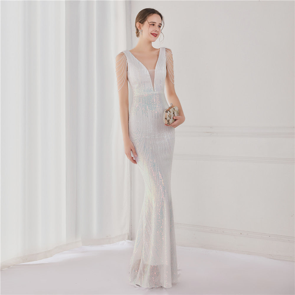 2021 Sequin Mermaid Evening Gown for Galas & Events