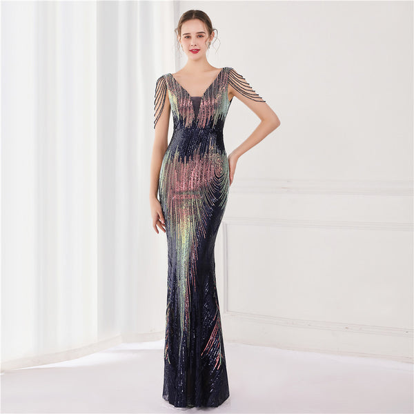 2021 Sequin Mermaid Evening Gown for Galas & Events