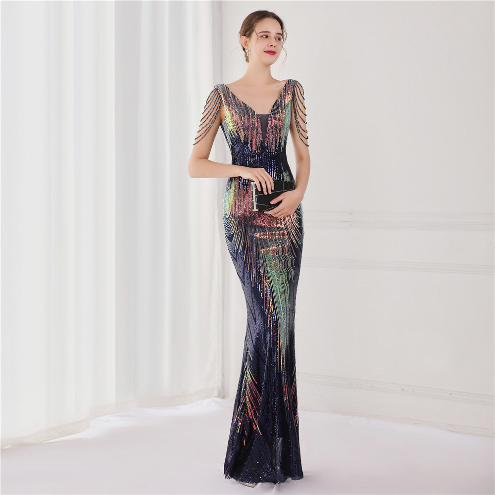 2021 Sequin Mermaid Evening Gown for Galas & Events