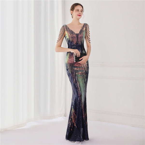 2021 Sequin Mermaid Evening Gown for Galas & Events