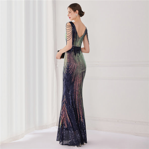 2021 Sequin Mermaid Evening Gown for Galas & Events