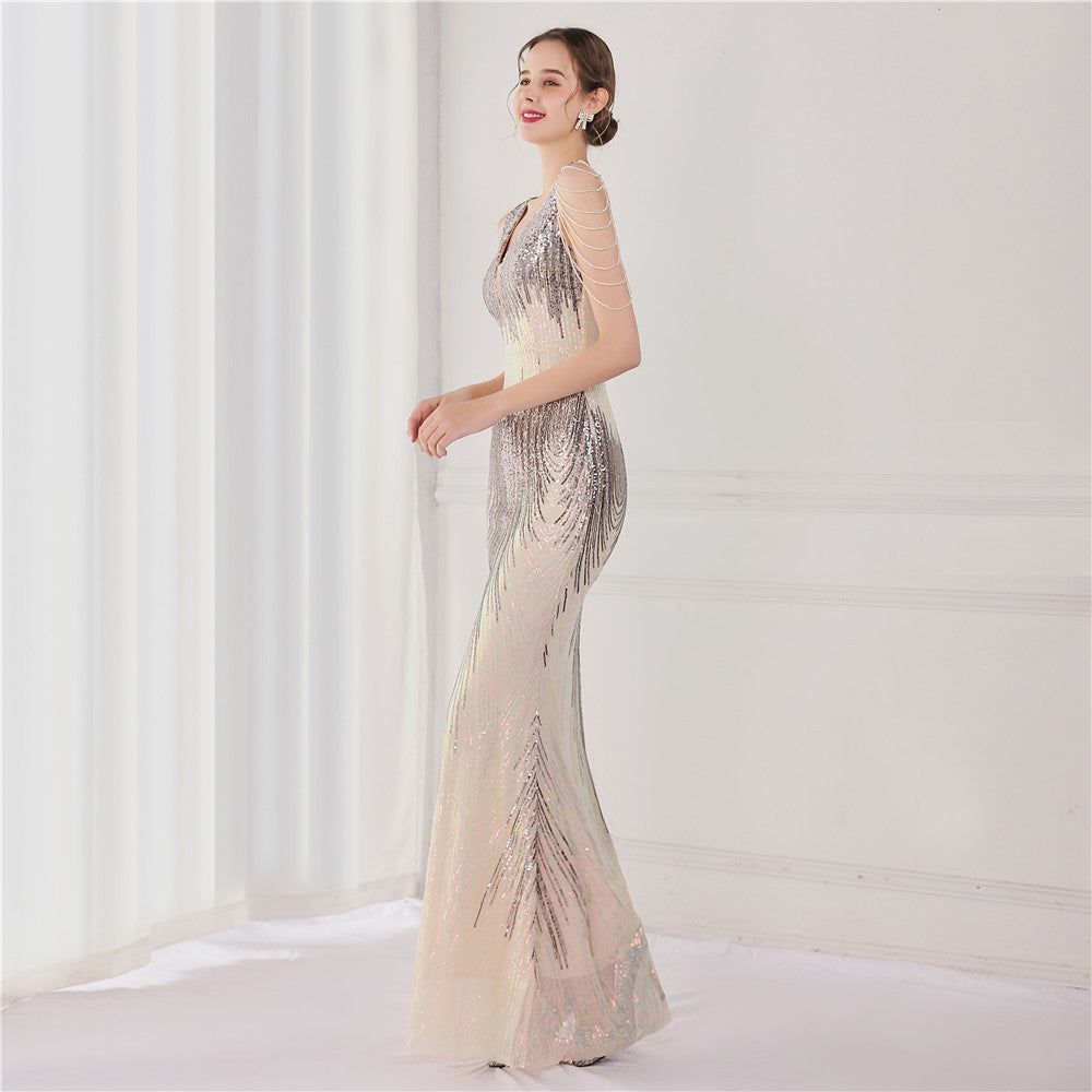2021 Sequin Mermaid Evening Gown for Galas & Events