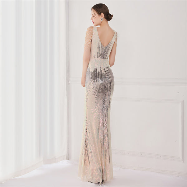 2021 Sequin Mermaid Evening Gown for Galas & Events
