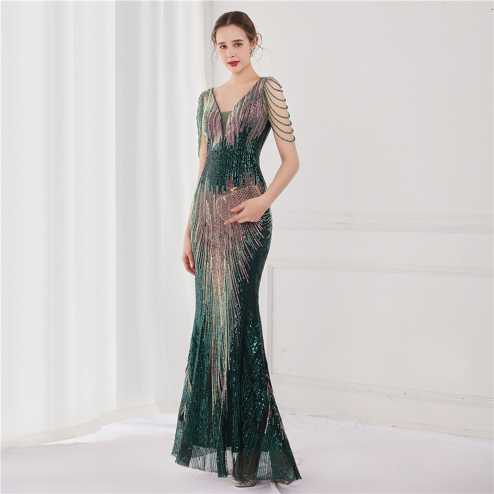 2021 Sequin Mermaid Evening Gown for Galas & Events