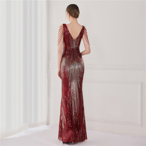 2021 Sequin Mermaid Evening Gown for Galas & Events