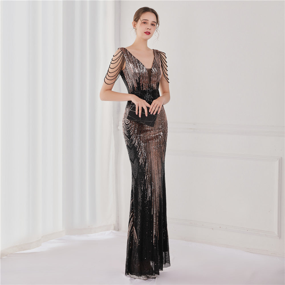 2021 Sequin Mermaid Evening Gown for Galas & Events