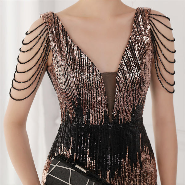 2021 Sequin Mermaid Evening Gown for Galas & Events