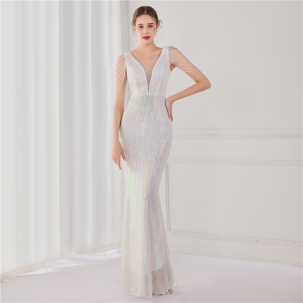2021 Sequin Mermaid Evening Gown for Galas & Events