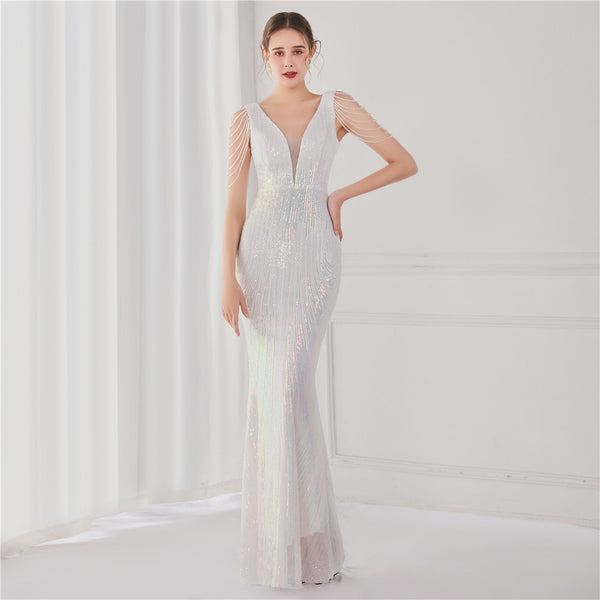 2021 Sequin Mermaid Evening Gown for Galas & Events