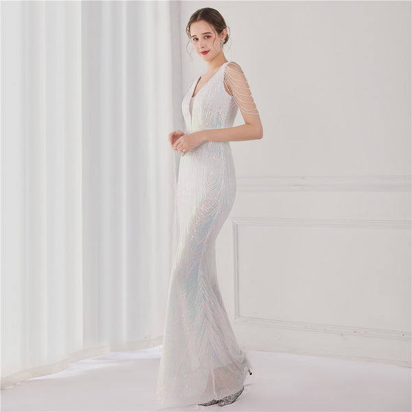 2021 Sequin Mermaid Evening Gown for Galas & Events