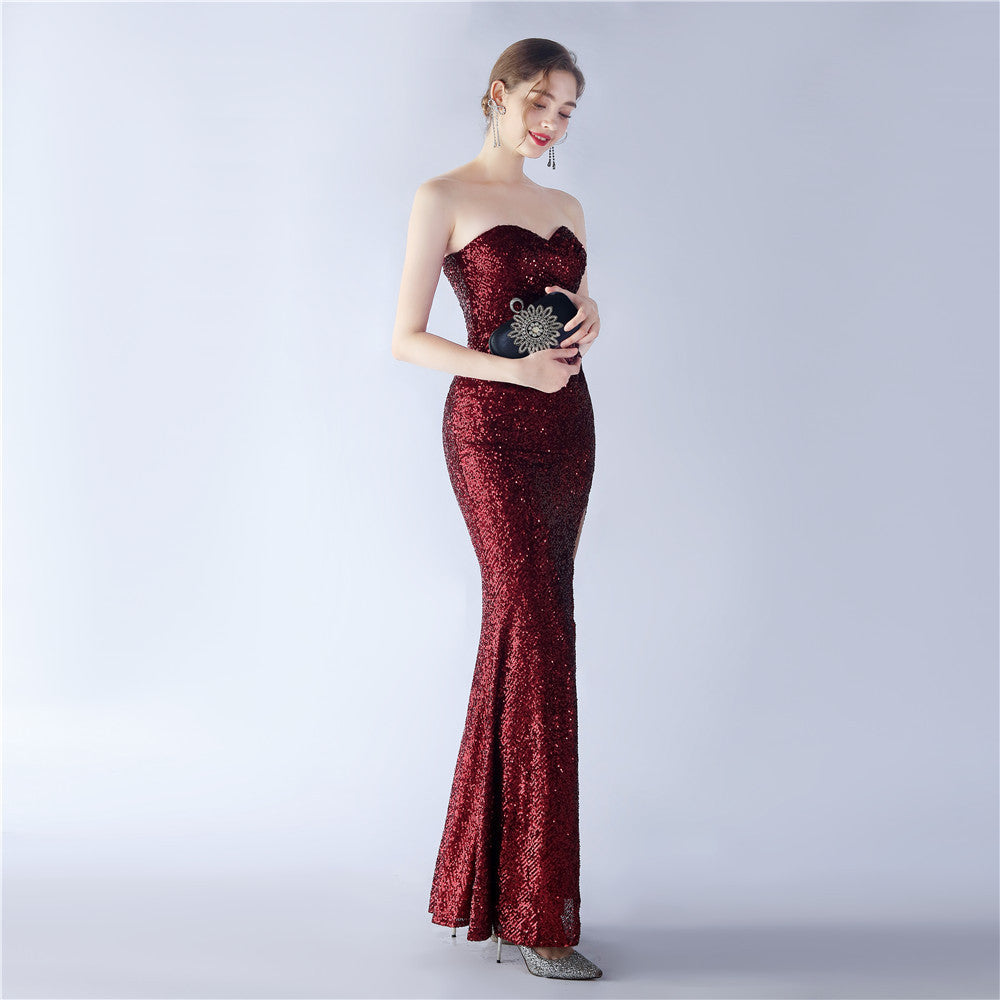 2024 Vintage-Style Bustier Gown with Intricate Smocking Detail