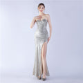 Robe bustier style vintage 2024 avec détails smockés raffinés