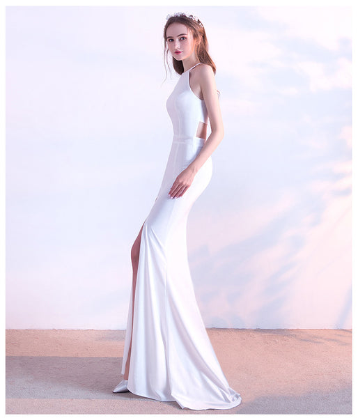 Halter-Neck Mermaid Bridal Gown for Wedding Banquets
