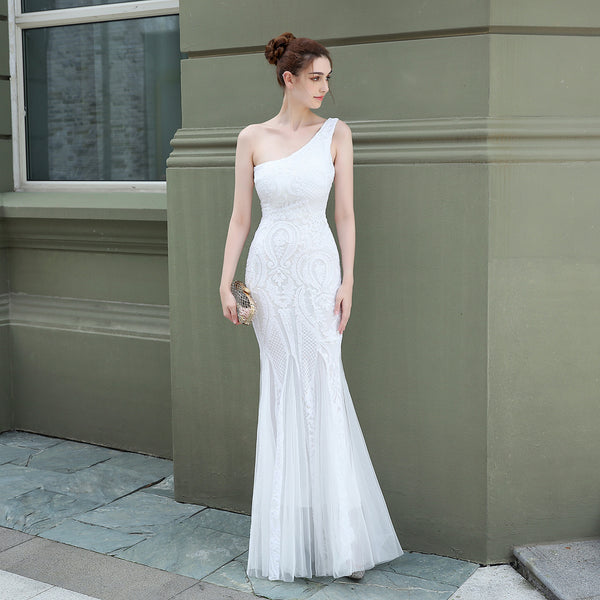 Ethereal Sequin Mermaid Gown for Parties & Weddings