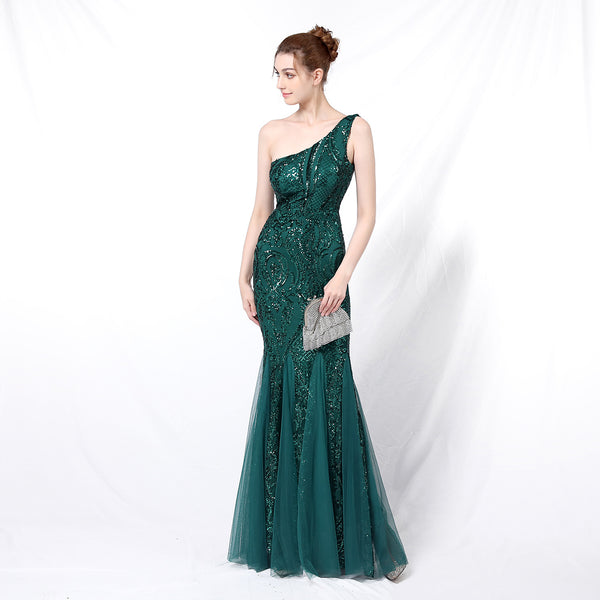 Ethereal Sequin Mermaid Gown for Parties & Weddings