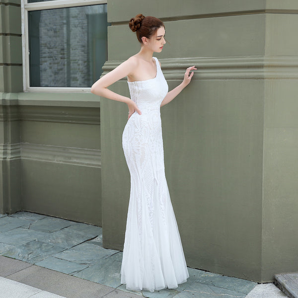 Ethereal Sequin Mermaid Gown for Parties & Weddings