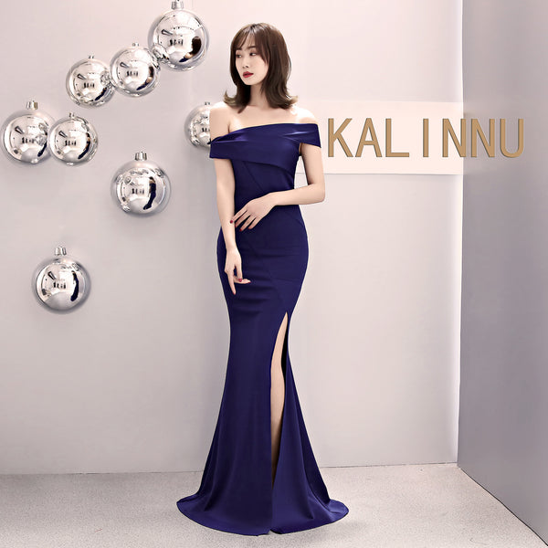 Off-the-Shoulder Sequin Mermaid Dress (6 Colors Available)