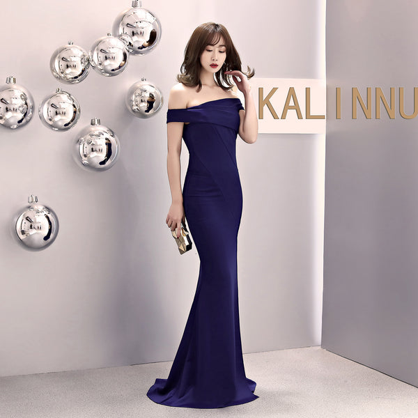 Off-the-Shoulder Sequin Mermaid Dress (6 Colors Available)