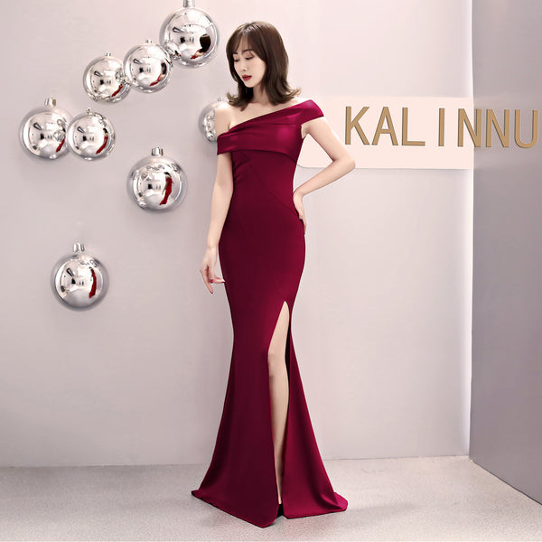 Off-the-Shoulder Sequin Mermaid Dress (6 Colors Available)