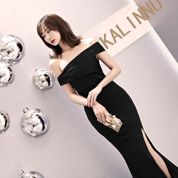 Off-the-Shoulder Sequin Mermaid Dress (6 Colors Available)