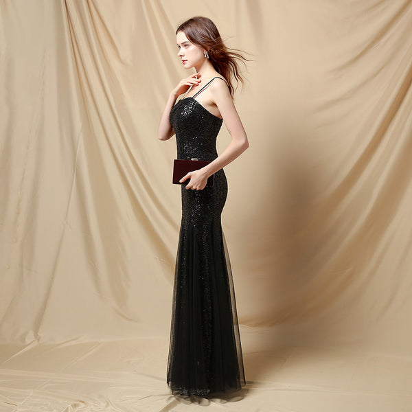 Long Bridal Mermaid Gown with Slit for Wedding Banquets