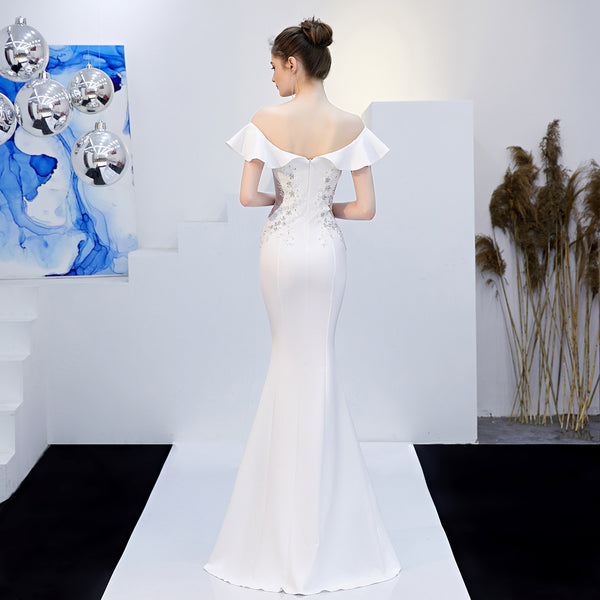 Off-the-Shoulder Mermaid Bridal Gown