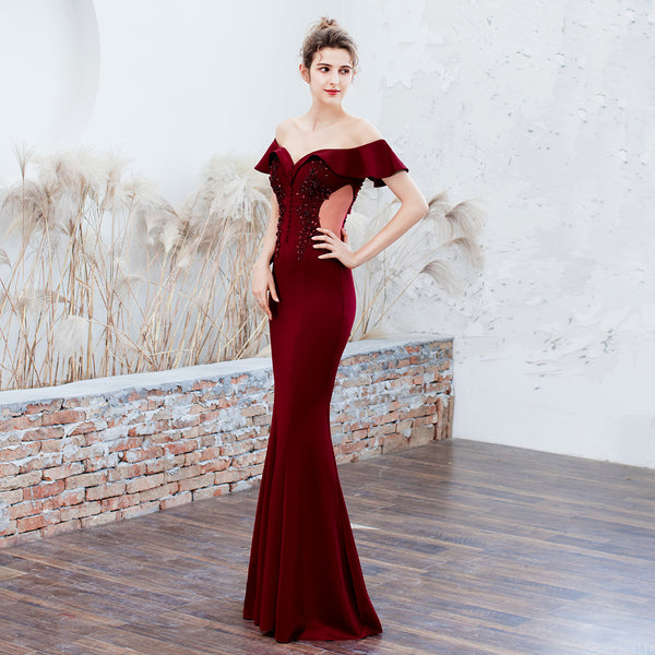 Off-the-Shoulder Mermaid Bridal Gown