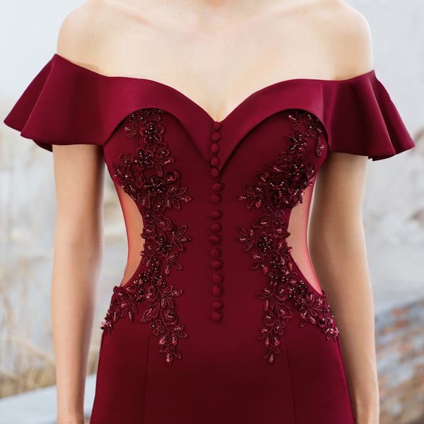 Off-the-Shoulder Mermaid Bridal Gown