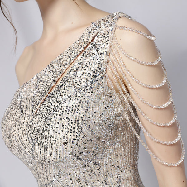 2021 Bodycon Bandage Dress with Sequins for Stage & Promotional Events