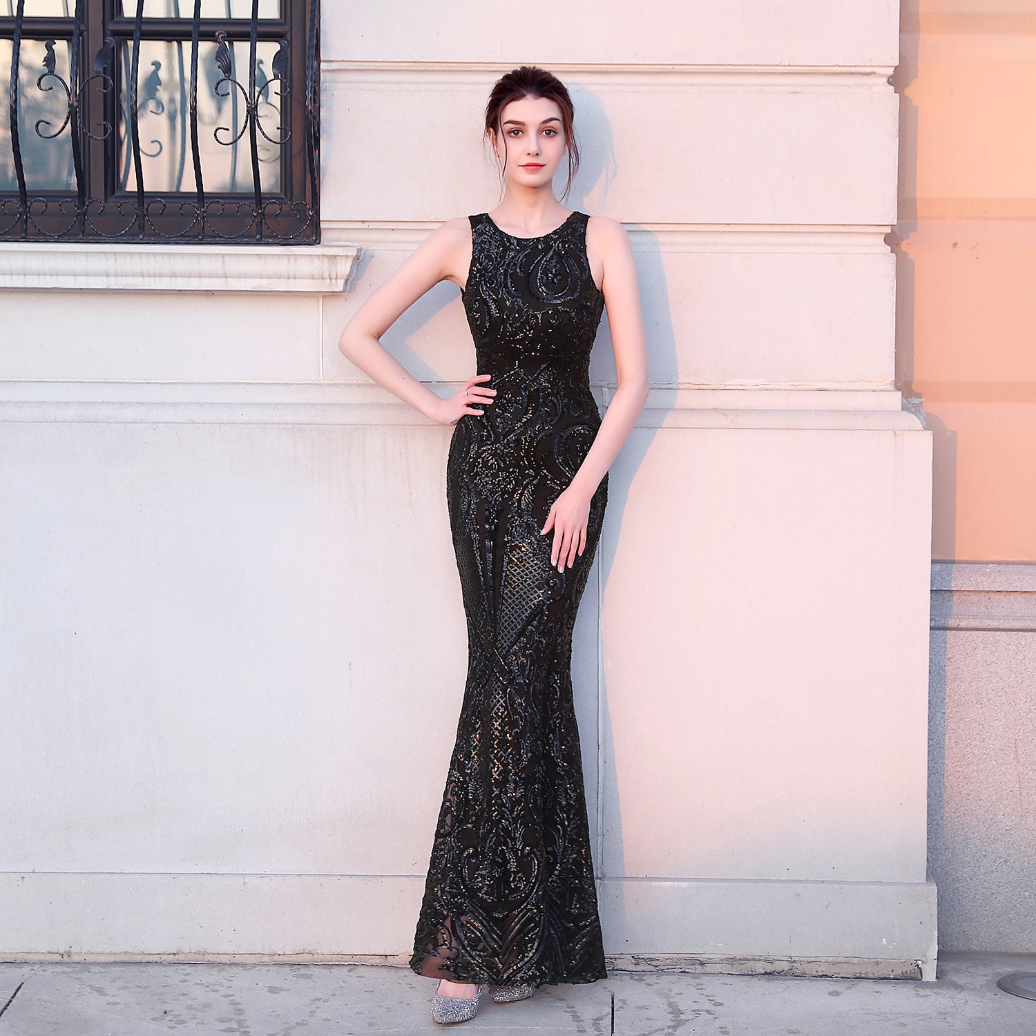 2020 Sequin Mermaid Evening Gown for Galas & Fashion Shows