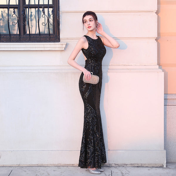 2020 Sequin Mermaid Evening Gown for Galas & Fashion Shows