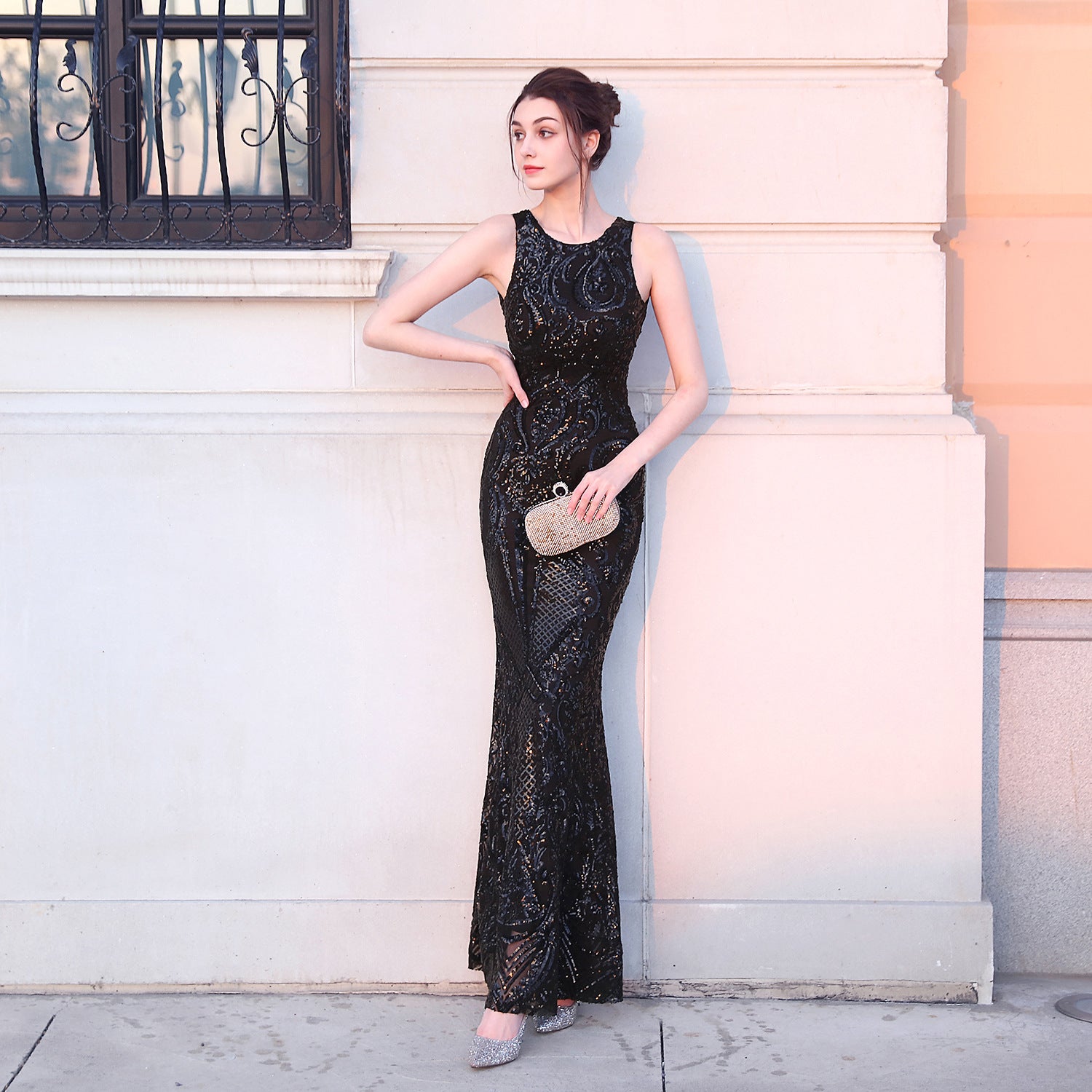 2020 Sequin Mermaid Evening Gown for Galas & Fashion Shows