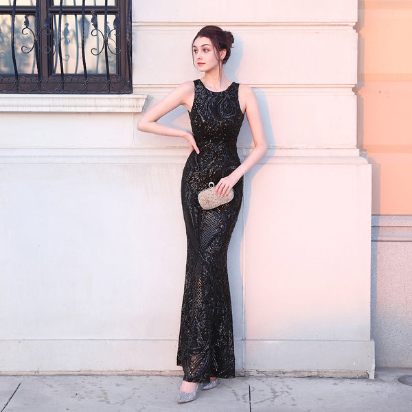 2020 Sequin Mermaid Evening Gown for Galas & Fashion Shows