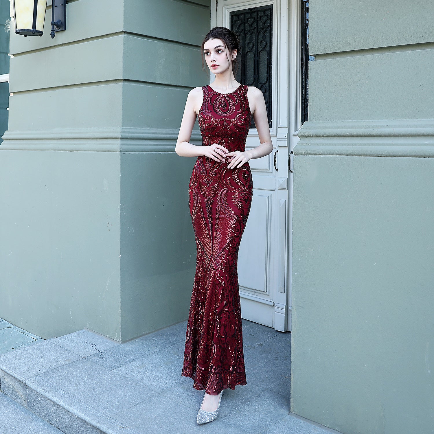 2020 Sequin Mermaid Evening Gown for Galas & Fashion Shows