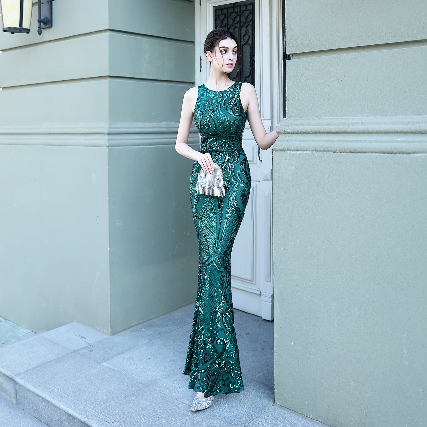 2020 Sequin Mermaid Evening Gown for Galas & Fashion Shows