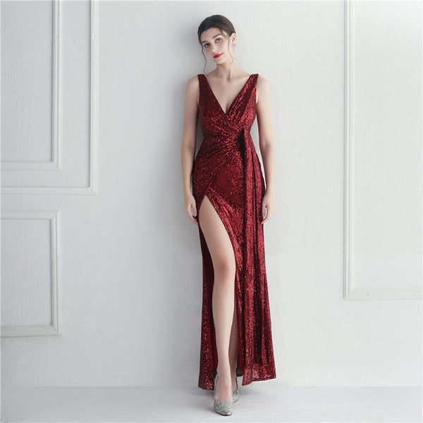 Premium Sequin Evening Gown for Galas & Events