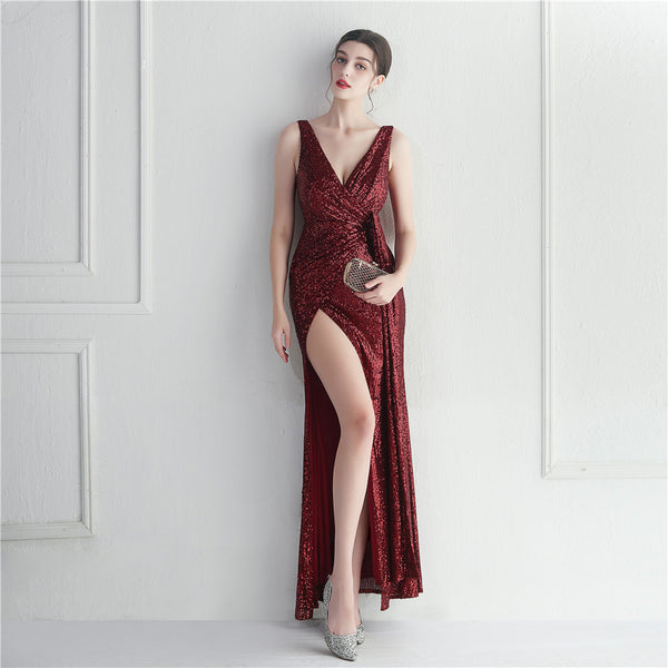 Premium Sequin Evening Gown for Galas & Events