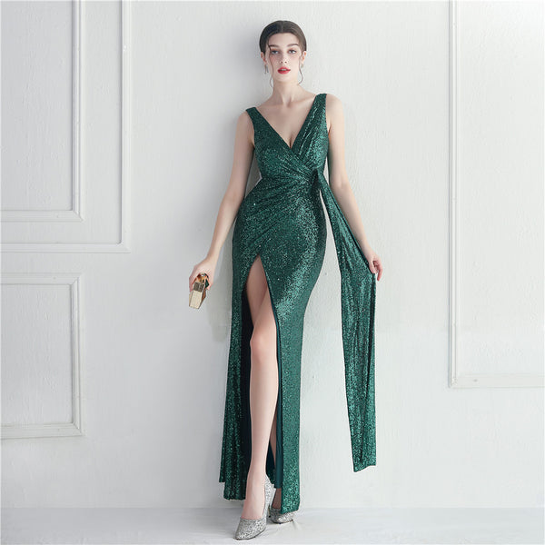 Premium Sequin Evening Gown for Galas & Events